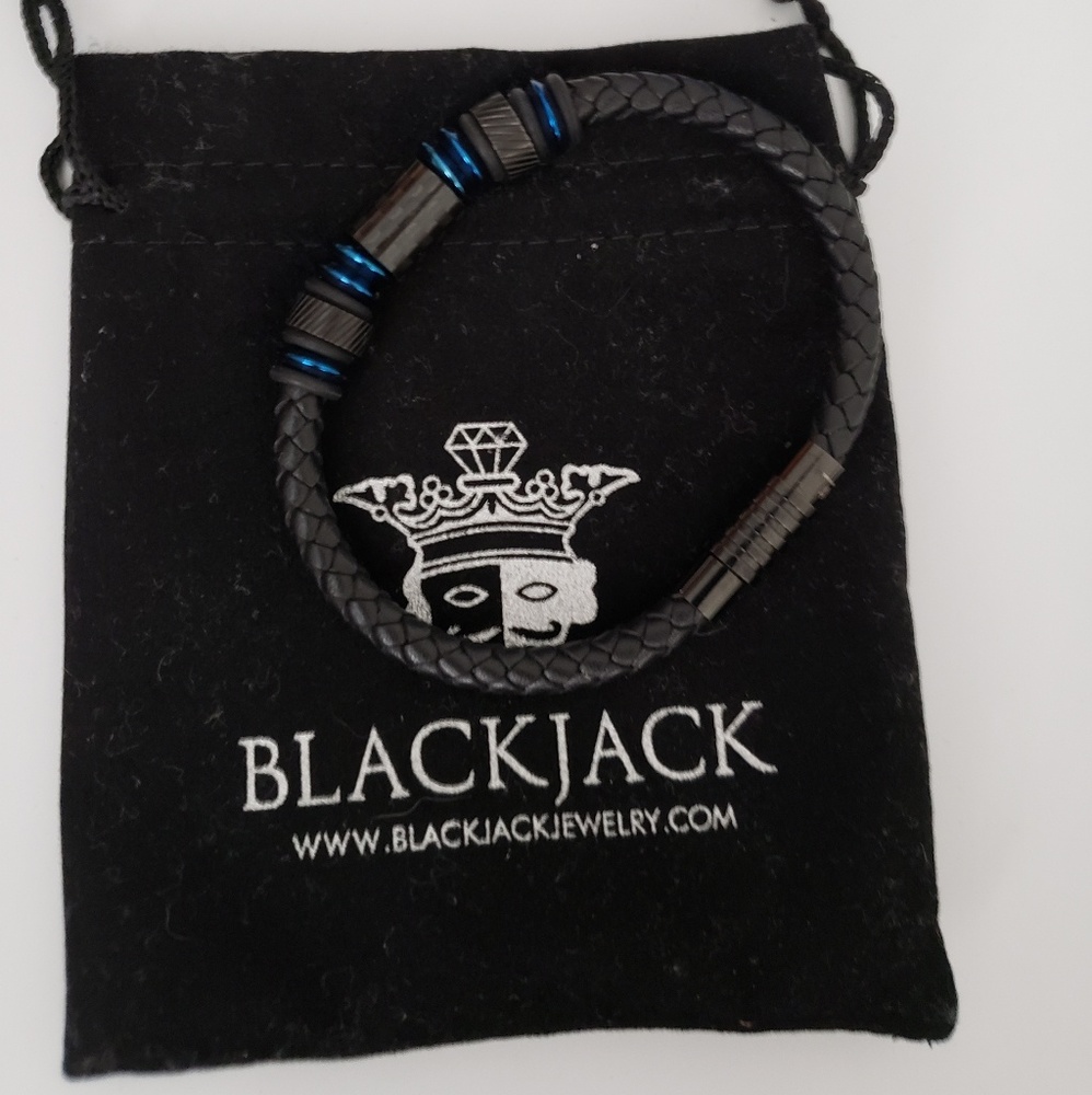 Blackjack mens bracelet